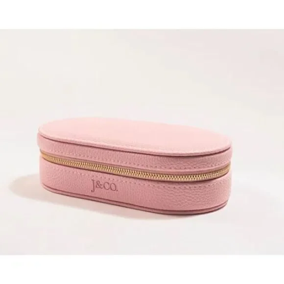 Leather Mini Oval Jewelry Box